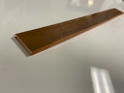 Copper Flat Bar Stock 3/16'' x 1 1/4 x 36'' Knife Making handle bolster Buss