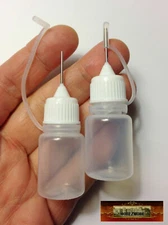M01163 MOREZMORE 2 Steel Needle Tip 5 ml Dropper Squeeze Bottle Plastic