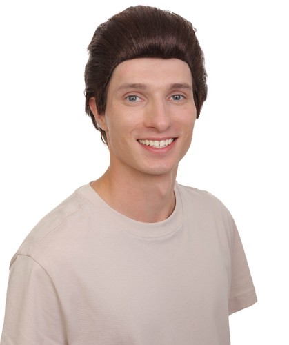 Erwachsene Herren Animated Cartoon Seeungeheuer Film dunkelbraune glatte Perücke HM-1536 - Bild 6 von 9