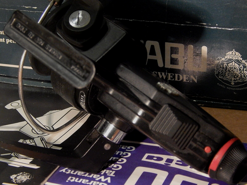 Late 70s' vintage ABU Cardinal 155 spinning reel in box-used/excellent+ - Picture 11 of 12