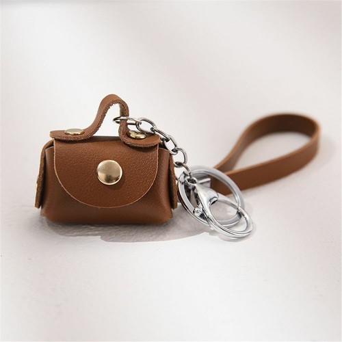 Jewelry Small Collection Small Bag Alloy Leather Keychain Mini Wallet Keyring - Picture 9 of 18