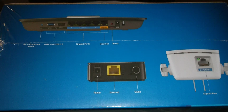 NIB Linksys F5Z0644 All-in-One Home Wi-Fi Bundle: Cable Modem Router + Extender - Image 4 of 4