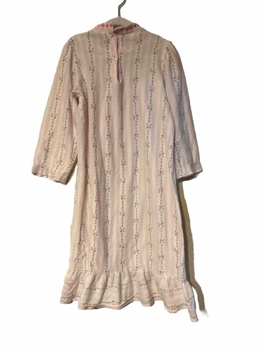 Cassie vintage nightgown Long Dress girls Size 6 Pink floral Ribbons - Picture 2 of 6
