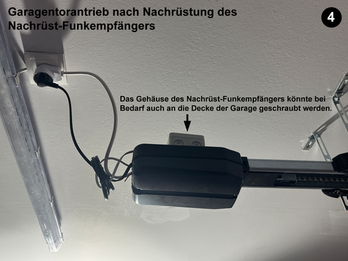 868 MHz Funk Empfänger Universal Garagentor mit eingelerntem 1 Kanal Handsender - Bild 7 von 7