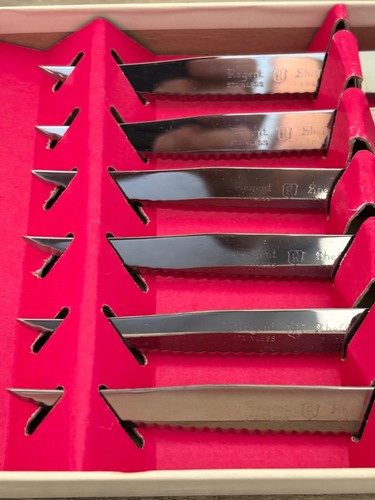Vintage Regent Sheffield Steak Knife Set - "Forever Sharp" - Picture 4 of 5