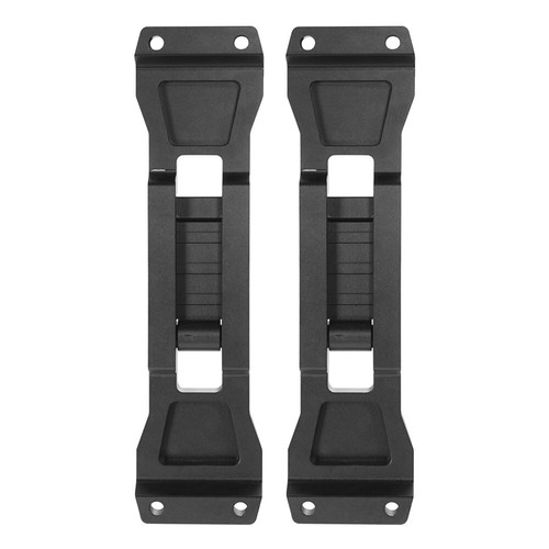 2x Door Hinge Side Foot Climb Step Pedal Black For 2007-2025 Jeep Wrangler JK JL - Foto 7 di 12