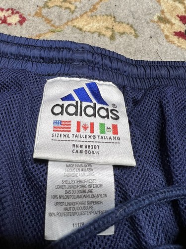 Vintage Adidas Windbreaker Pants 1990s Men’s XL Blue Rare Colorway Vtg 90s - Picture 4 of 4