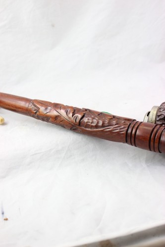 Pfeife, Pipe JÄGERPFEIFE, GESTECKPFEIFE, Bruyere, TIROLER HANDARBEIT, Austria - Bild 11 von 12
