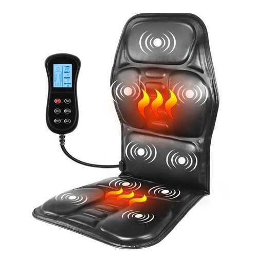 Electric Back Massager Massage Chair Cushion Heating Vibrator Car Home Office - Picture 12 of 19
