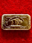 1 Gram Bar of .999 Titanium " Buffalo Design "