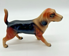 Beagle Vtg Celluloid Hard Plastic Male Dog Standing Figure