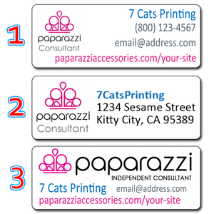 30 paparazzi accessories consultant return address labels custom