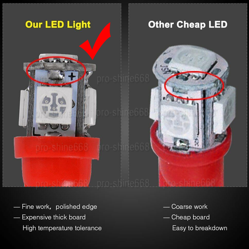 10X Cab Roof Running Marker Light Amber Red T10 LED Bulb for 03-2009 Hummer H2 - Picture 4 of 10
