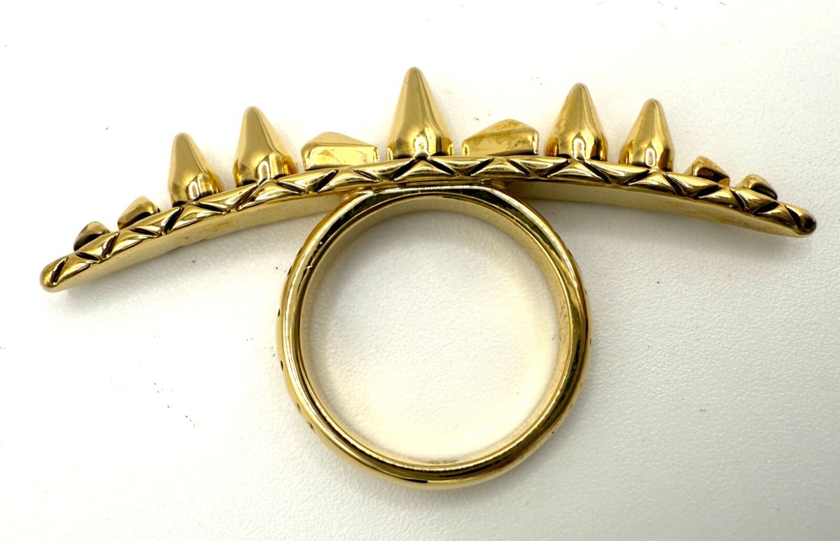 Anello vintage a margherita in oro giallo 14k con zaffiro (1.10ct) e d – Antichità Galliera