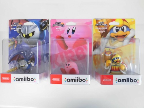 Nintendo amiibo Kirby Meta Knight King Dedede Super Smash Bros. Japan Switch 3DS