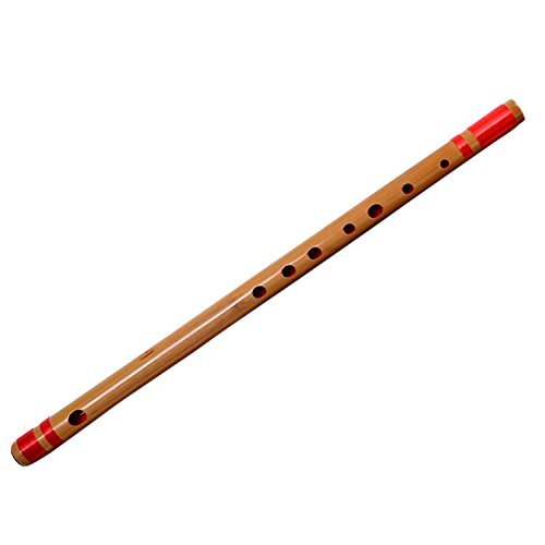 Bamboo Flute 7 Holes Red Cord Eight Tones - Picture 1 of 7