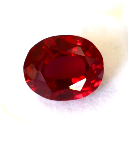 Piedra preciosa suelta certificada forma ovalada 10,50 quilates aprox. Anillo Talla Rubí Rojo - Imagen 3 de 5