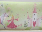 PRINCESS PONY CASTLE  GIRL'S ROOM Wallpaper Border 9"