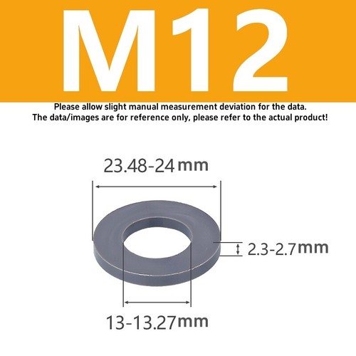 PVC Flat Washer M3 M4 M5 M6 M8 M10 M12 M14 M16M18M20 Grey Plastics O-rin Gaskets - Picture 13 of 17