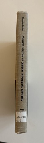 LANL Copy! Computer Solution of Ordinary Differential Equations by Shampine HC - Picture 3 of 18