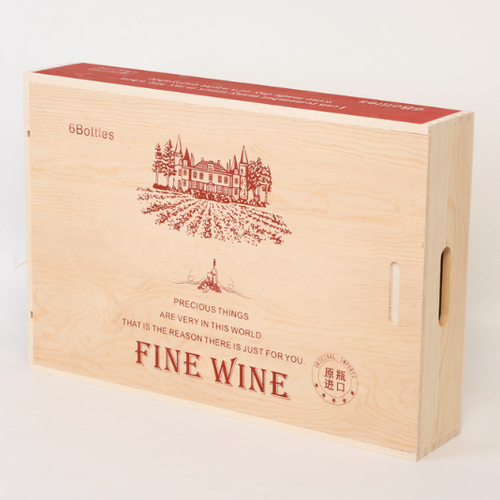 2x Liquor Bottle Wine Gift Boxes Christmas Anniversary Wedding Wood Wine Holder - Picture 2 of 9