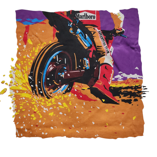 Vintage 90er Marlboro Miles Adventure Team Motorrad Erwachsene T-Shirt neu ohne Etikett USA - Bild 4 von 6