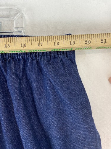 Woman Within Dark Wash Blue Denim Wide Leg Capri Pants Size 26WP Or 38x18 NWOT! - Picture 2 of 9