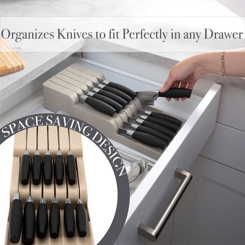 Kitchen Details 2 Tier Knife Organizer 2.72 " H - Picture 3 of 8