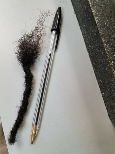 Rastas 100% mechones de cabello humano hechos a mano 40 piezas 4" negro - Imagen 2 de 5