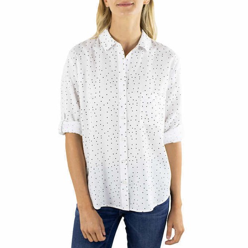 Jachs Girlfriend Ladies' Long Sleeve Button-Up Blouse - Bild 6 von 23
