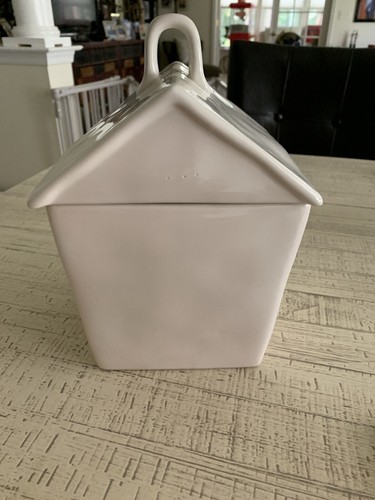 New Rae Dunn HOME House Shaped Cookie Jar Canister - Picture 7 of 8