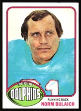 1976 Topps Norm Bulaich    #413 Miami Dolphins L2