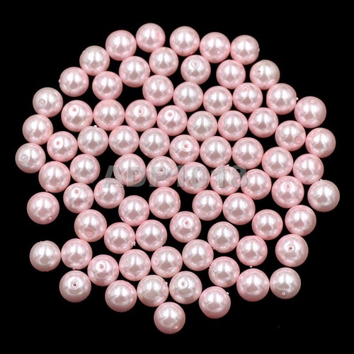 200pcs Top Quality Czech Glass Pearl Round Loose Beads 3mm 4mm 6mm 8mm 10mm 12mm - Picture 37 of 61
