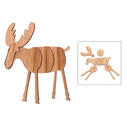 Elchverzierung Kind Hirsch Urlaubsfigur Desktop-Hirschverzierung - Bild 2 von 12