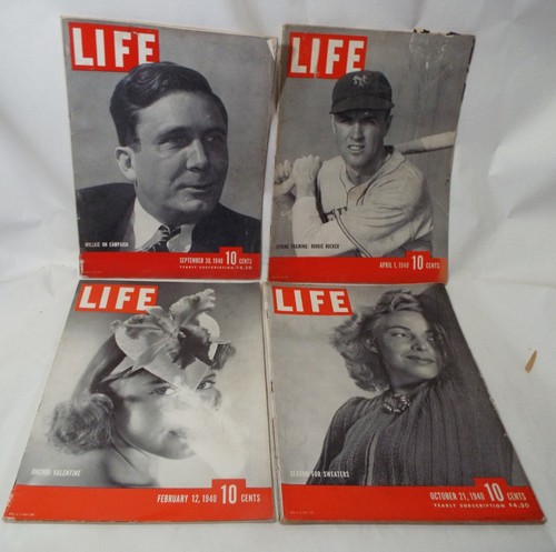 Lot of 20 Old 1940 Assorted LIFE MAGAZINE WWII Baseball World News NICE ADS - Picture 10 of 16