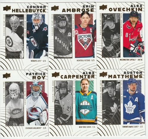 2024-25 UD Tim Hortons RETROSPECTIVE Rookies & PWHL BASE cards U-PICK # 1-100