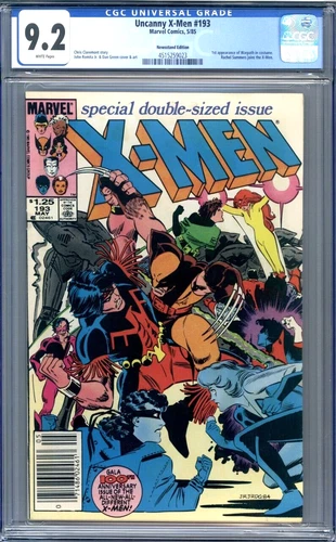Uncanny X-Men #193 Newsstand Edition CGC 9.2 Marvel 1985 1st Warpath in Costume