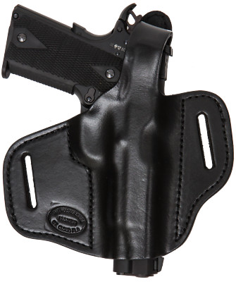 Kel Tec P17 Leather Gun Holster OWB Right Hand Black On Duty Thumb Break