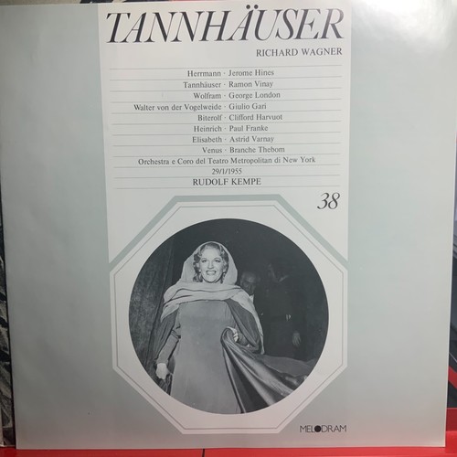 WAGNER-TANNHAUSER-KEMPE-LONDON-ORIGINAL 1981 MELODRAM 3-LP BOX SET-USED-ITALY - Picture 3 of 6