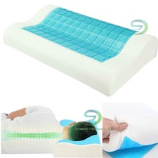 Memory Foam Cooling GEL Contour Neck 7.90 self cooling pillow is