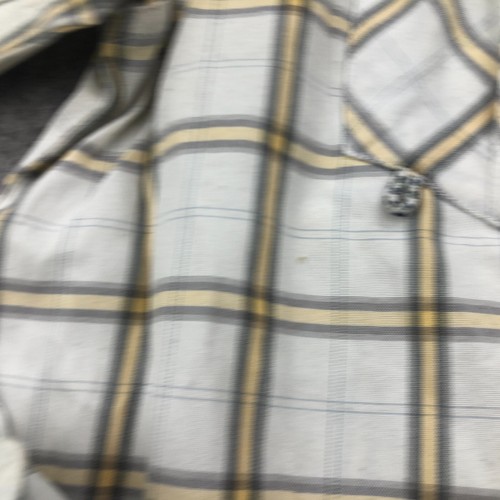 Columbia PFG Shirt Mens Medium White Plaid Pearl Snap Fishing Hiking Vented * - Picture 9 of 15