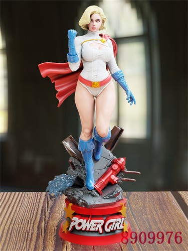 Power Girl DC 3D Printing Figure Unpainted Model Sculpture GK Blank Kit In Stock - Picture 11 of 13