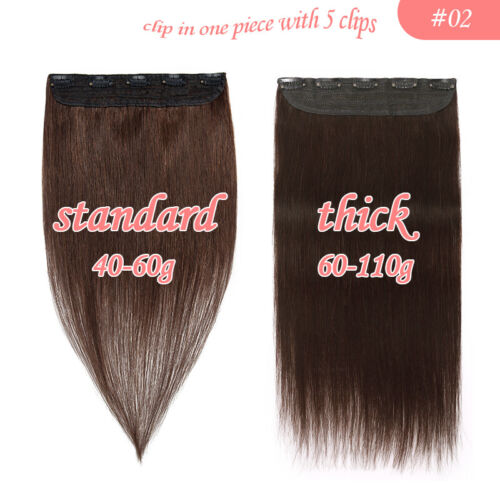 Extension Capelli Remy Umani Veri Clip Spessa 3/4 Testa Piena Pezzo Unico Evidenziatore - Foto 32 di 51