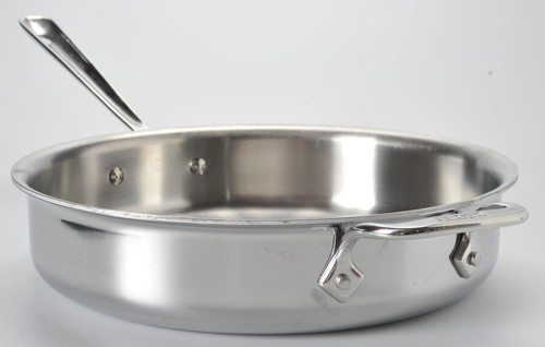 All Clad Edelstahl 3 Quart Bratpfanne Pfanne Doppelgriff ohne Deckel Hergestellt in den USA - Bild 2 von 7