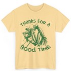 Praying Mantis Thanks for A Good Time T-Shirt Adult Humor Sexual Saying Tee
