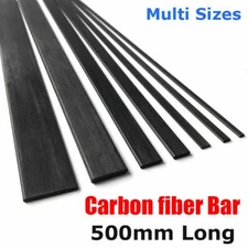 500mm Carbon Fiber Strip Square Tube Flat Bar Shaft RC Airplane