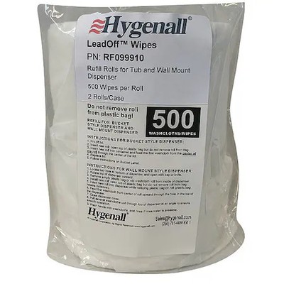 Hygenall Rf099910 Lead Removing Wipes, Bag, Pk2