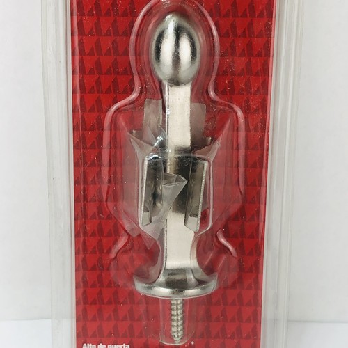 ACE 3" Rigid Door Stop and Holder Satin Nickel Finish Silver 5367610 NEW Sealed - Picture 3 of 7