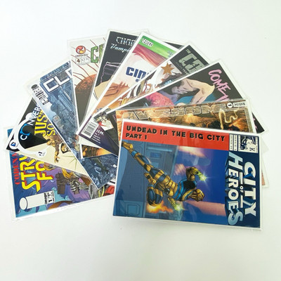 Lot of 10 Mixed Comics Indie/Superhero Clone Crux Convergence Stryke Force More