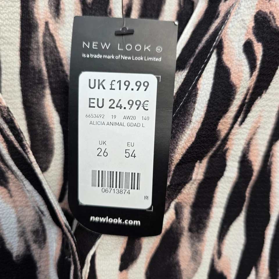 Blusa New Look Curves negra con volantes florales Reino Unido 22 ligera de gasa precio de venta sugerido por el fabricante 20 GBP Foto 4 de 4